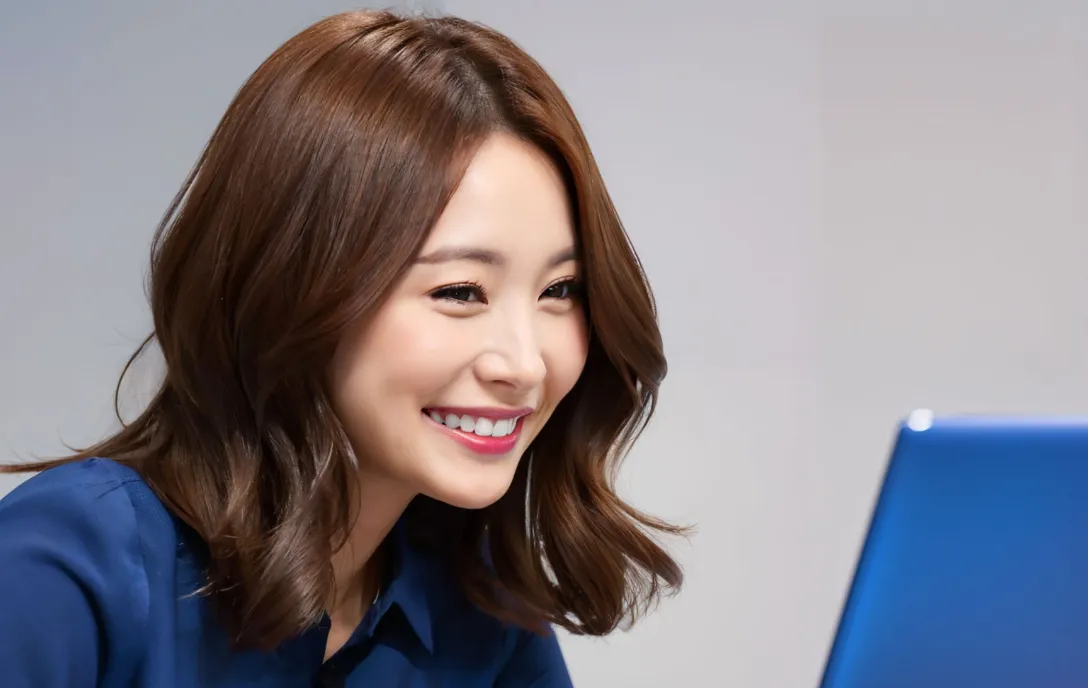 最もきれいな映りの角度からあなたの表情を魅せることができる